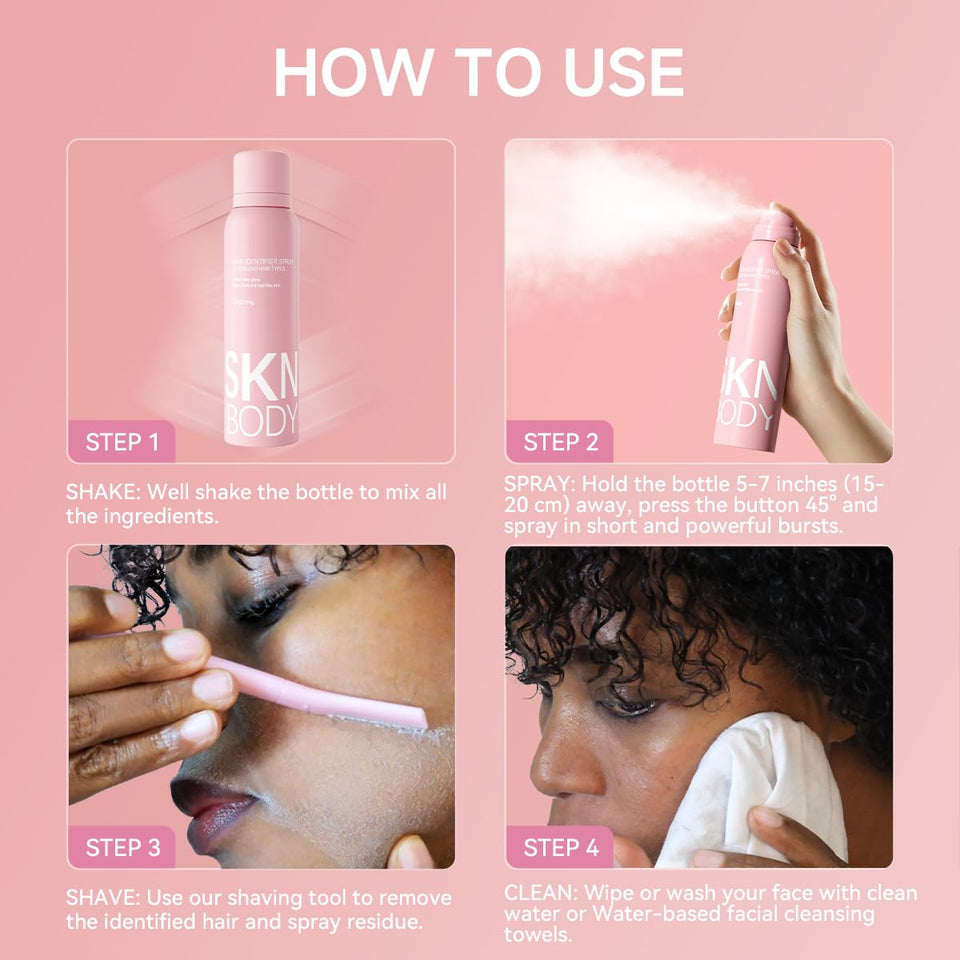 Hair Identifier Spray + 4 Free Razors