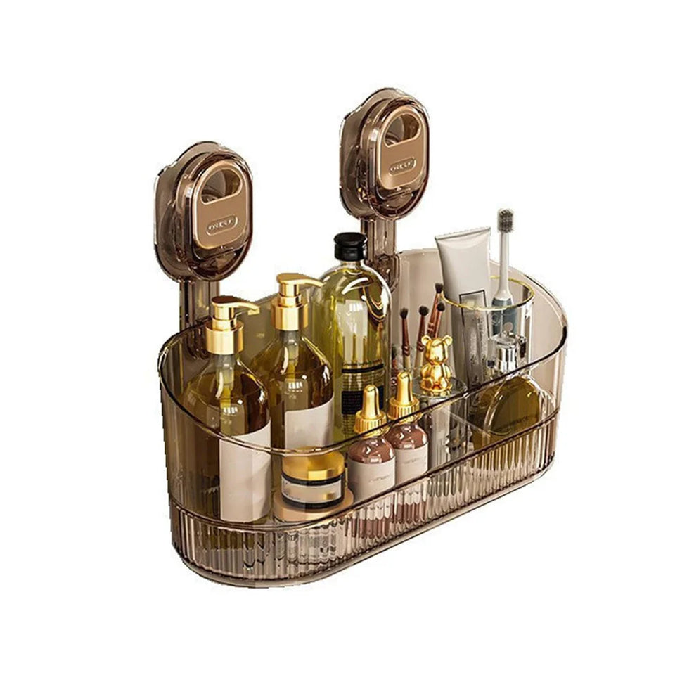 NO-Drilling Shower Caddy Suction Cup Storage Rack