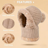 Winter 3-in-1 Knitted Hat