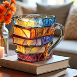 Painted Book Mug