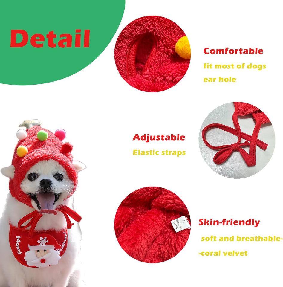 Pet Christmas ( Hat + Bib )