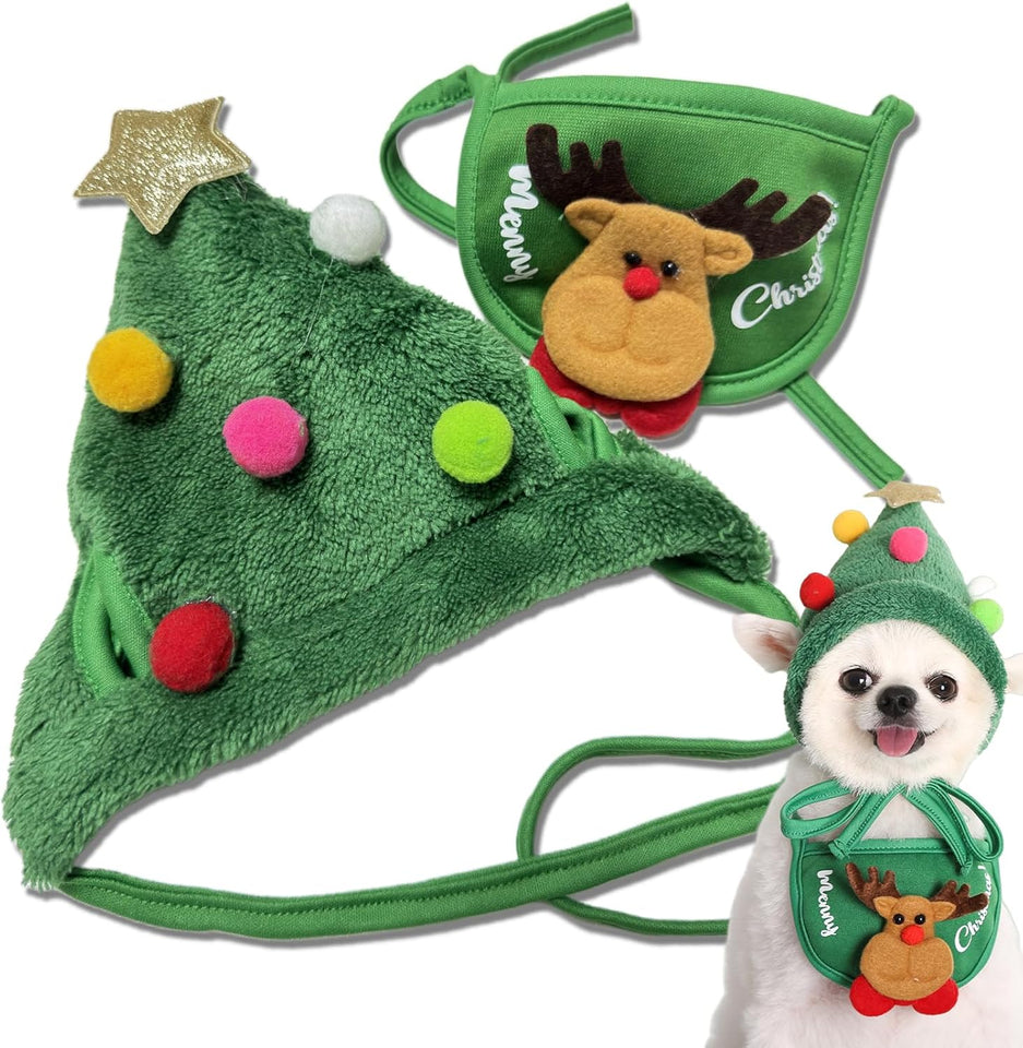 Pet Christmas ( Hat + Bib )