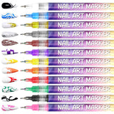 12 Colors 3D Nail Art Pens