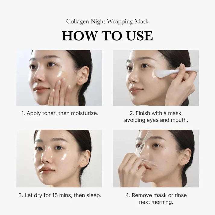 Collagen Night Wrapping Mask + Free Brush
