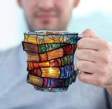 Painted Book Mug