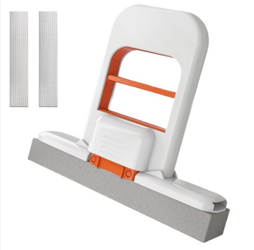 Portable Folding Cleaning Mop + 2 Free Sponge