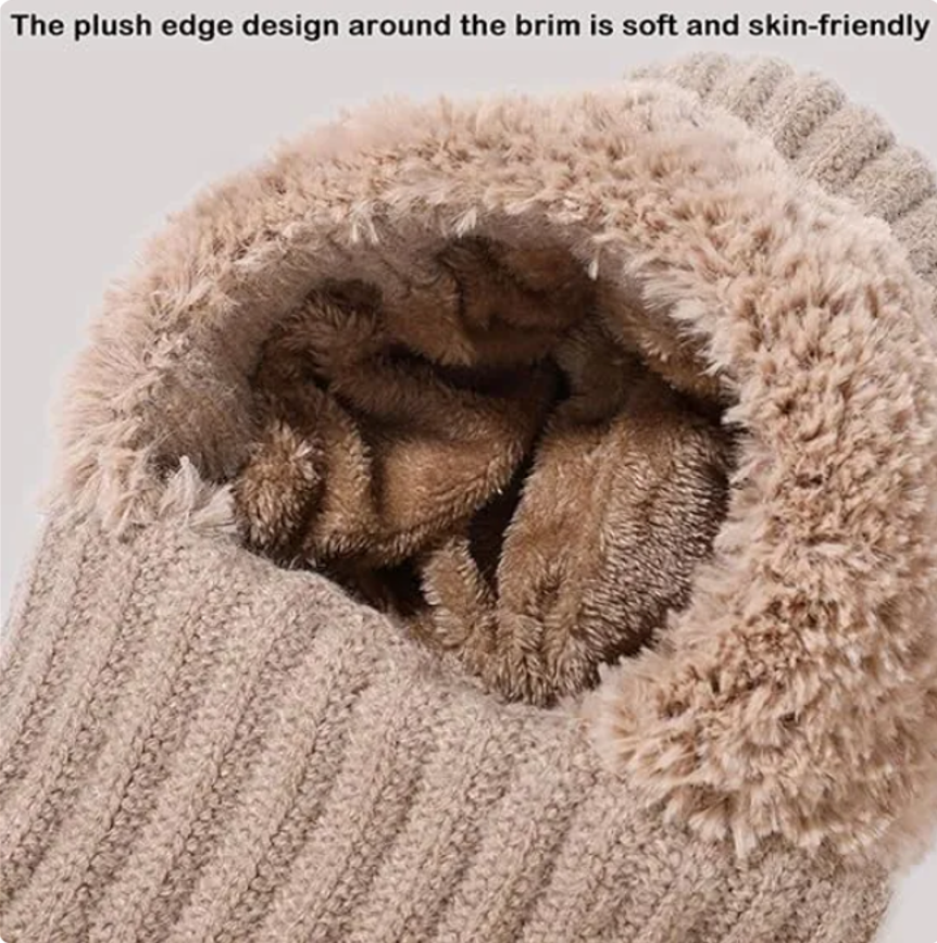 Winter 3-in-1 Knitted Hat