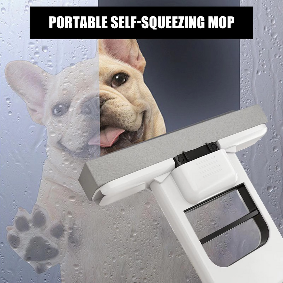 Portable Folding Cleaning Mop + 2 Free Sponge