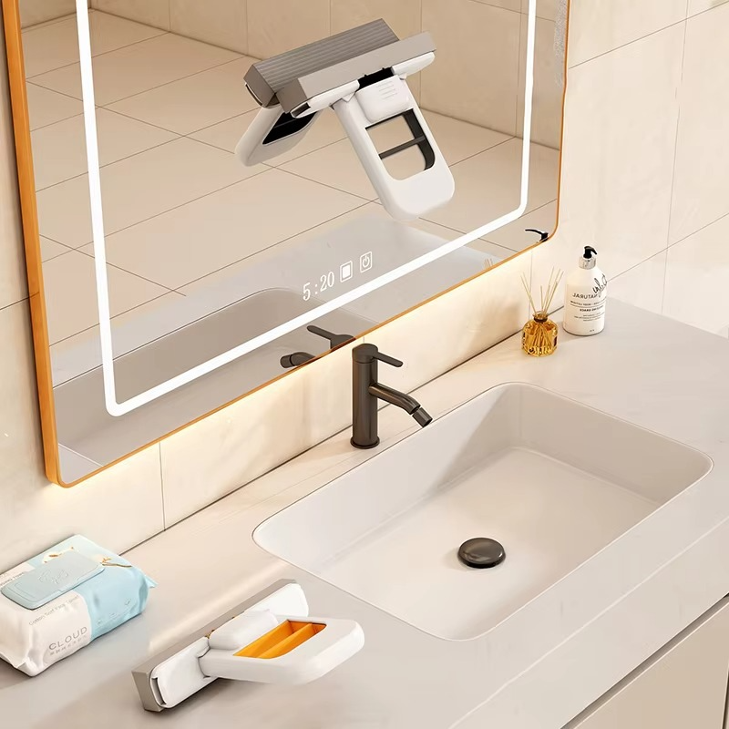 Portable Folding Cleaning Mop + 2 Free Sponge