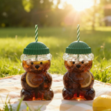 Cute Bear Glass Cup