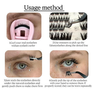 Glue-Free DIY Eyelash Set